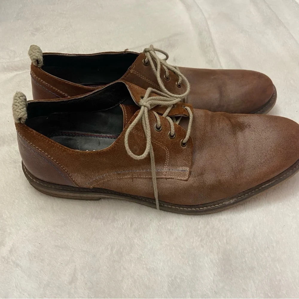 Roan By Bed Stu Braylen Brown Leather Oxford Shoes